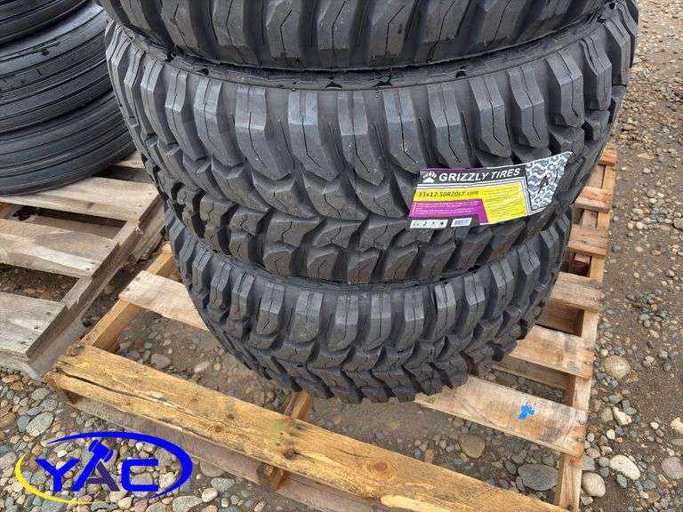 4- 33x12.50R20LT Tires (BIDDER MUST PAY 4X THE BID PRICE)