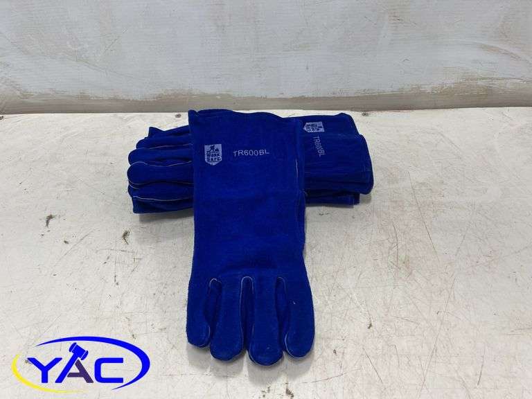 4 Pack Large Work Safe Heavy Duty Welding Gloves