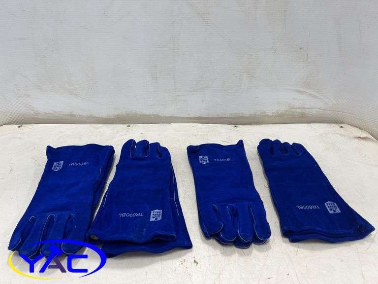 4 Pack Large Work Safe Heavy Duty Welding Gloves