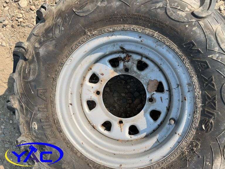 2- 27x11-12 Maxxis Zilla Tires W/ Rims