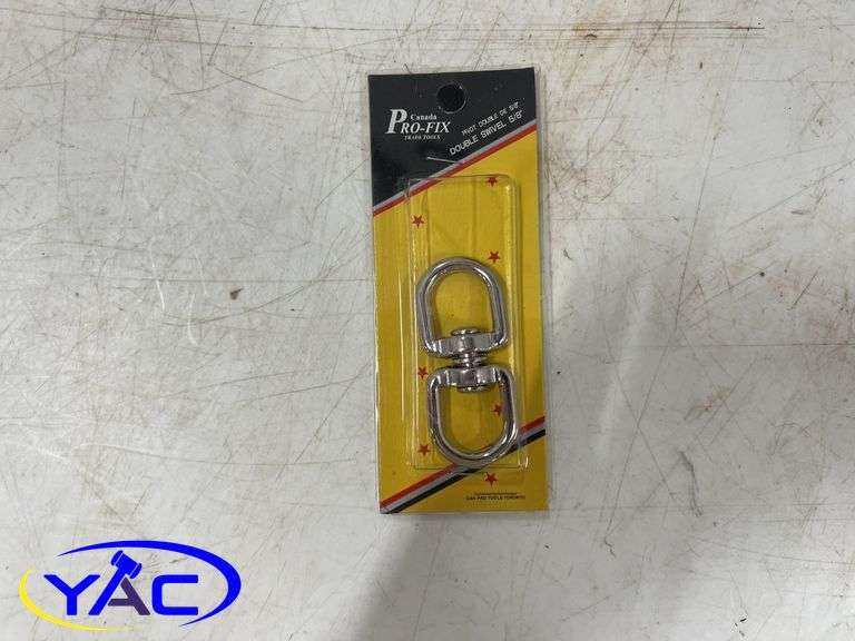 Snap & Screw Up Hooks, Double Swivel  & Animal Warning