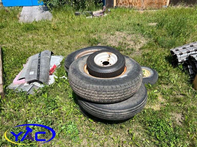 Assorted Sizes Of Implement Tires