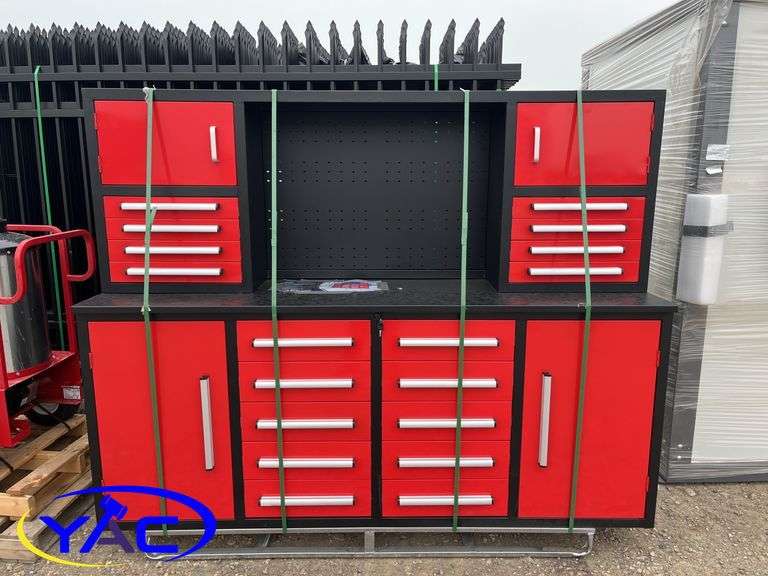 7FT Steelman 18 Drawers Workbench