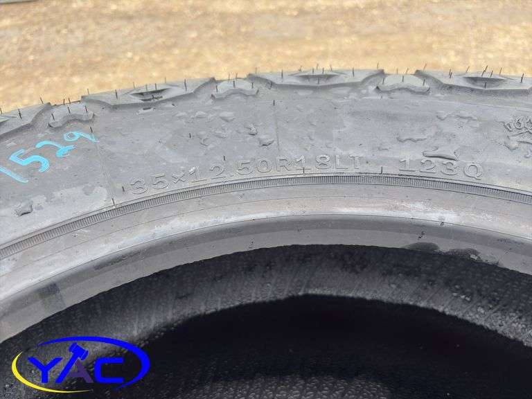 4- 35x12.50R18LT Tires (BIDDER MUST PAY 4X THE BID PRICE)