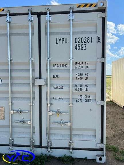 40' High Cube Container W/ 4 Side Doors