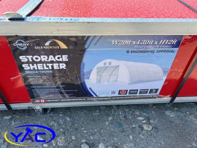 20' x 30' x 12' Single Truss Storage Shelter
