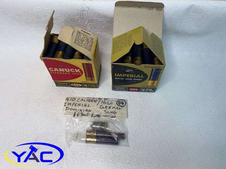 CANUCK 16 GAU., CIL 16 GAU. & 410 MPERIAL AMMUNITION