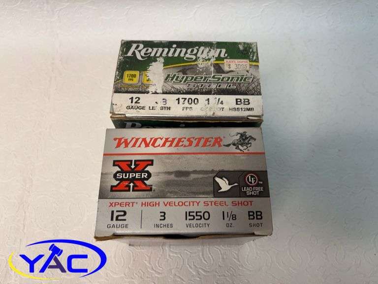 2 - BOXES OF 3" BB SHOT AMMUNITION