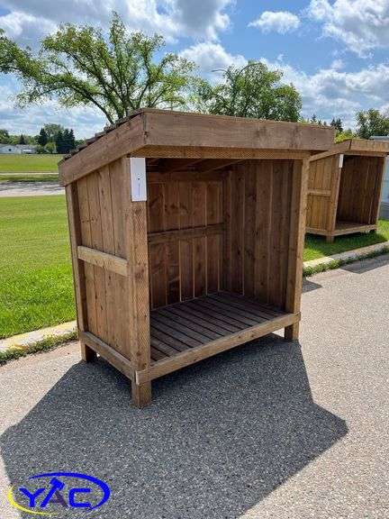 Treated Log Shed 60"L x 32"W x 65"H