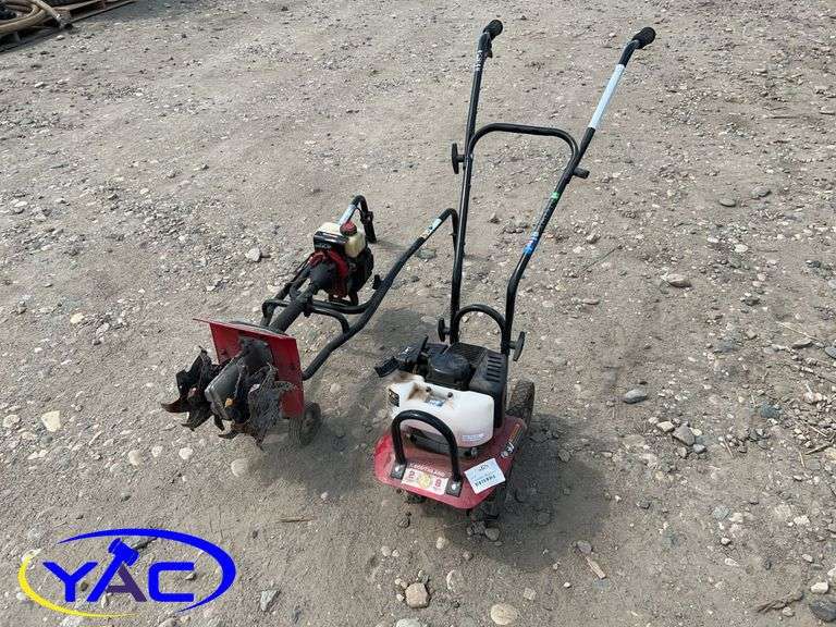 2- Garden Tillers- 1 Runs, 1 Not Running