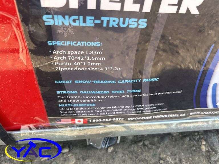 W20Ft x L30FT x H12FT Storage Shelter
