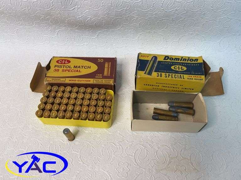2 - BOXES Of CIL 38 SPECIAL PISTOL AMMUNITION
