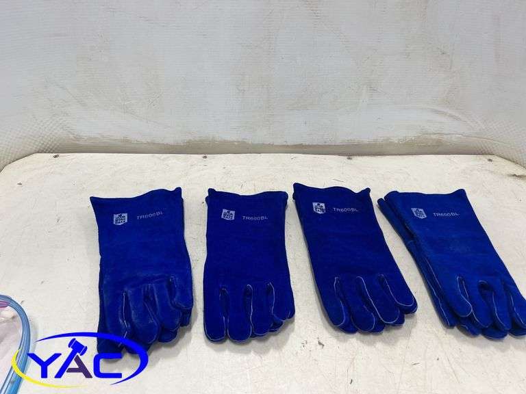 4 Pack Large Work Safe Heavy Duty Welding Gloves