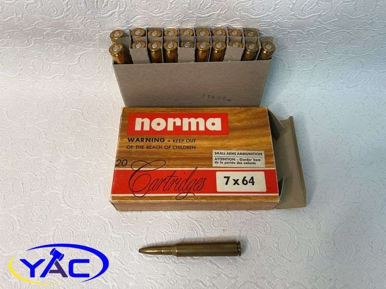 BOX OF NORMA 7X64 AMMUNITION