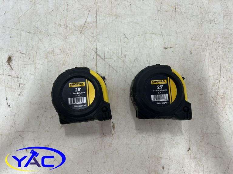 2 - 25' Measuring Tape, 5 - 7x70mm Snap Hooks