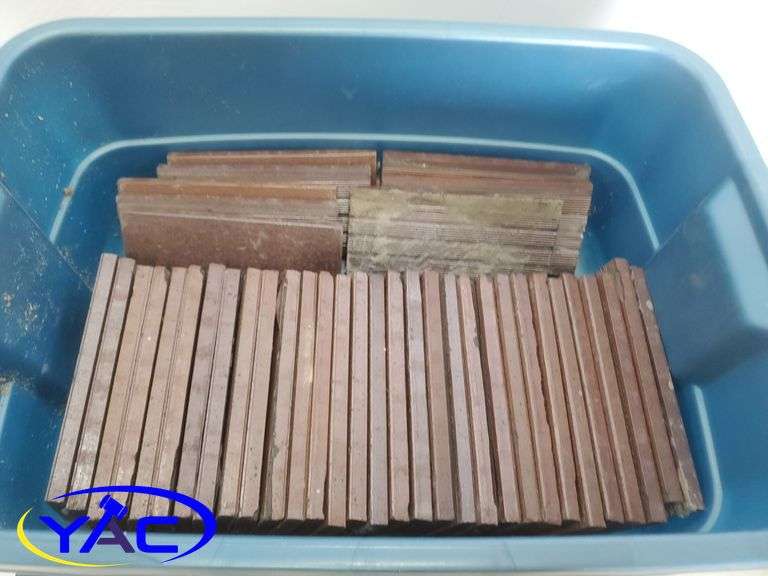 Tote of Approx. 40 Bricks 3 3/4" x 7 1/2"