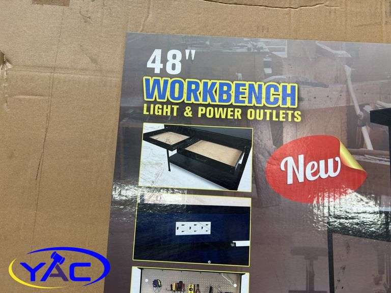 48” Work Bench (Returned Item, Opened Box & Possibly Missing Parts)