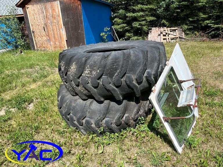 Tractor Door & 23.1-30 Tires