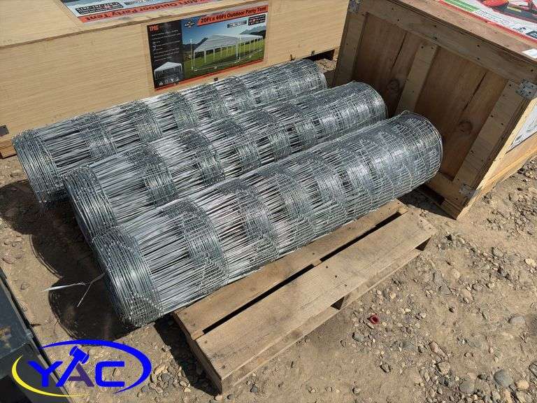 3 - Rolls Of Galvanized Fencing (BUYER MUST PAY 3X THE BID PRICE)
