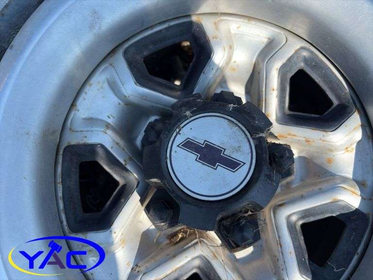4- 205/75R14 Tires & Rims Off Of A Chevy (Rims Only Tires Weathered And Cracked)