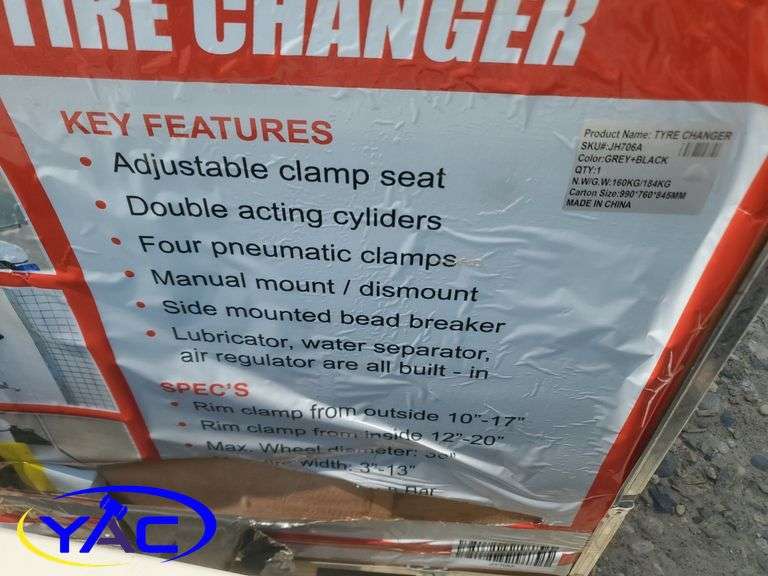 Heavy Duty 1.5 HP Swing Arm Tire Changer