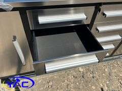 7 Ft 10 Drawers Stainless Steel WorkBench