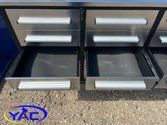 7FT 20 Drawers Stainless Steel Workbench