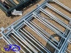 5- Galvanized Livestock Panel W/ Gate (BUYER MUST PAY 5X THE BID PRICE)