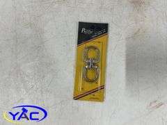Snap & Screw Up Hooks, Double Swivel  & Animal Warning