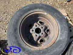 4- 205/75R14 Tires & Rims Off Of A Chevy (Rims Only Tires Weathered And Cracked)