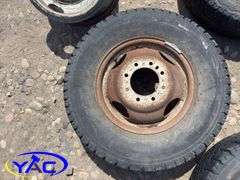 4- 16" Dual Wheels For 1Ton 225/75R16 & 2- Wheels ( Weather Worn and Cracked)