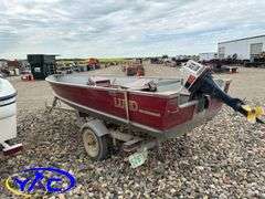 LUND 14' BOAT W/ TRAILER