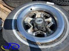 4- 205/75R14 Tires & Rims Off Of A Chevy (Rims Only Tires Weathered And Cracked)