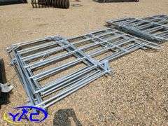 5- Galvanized Livestock Panel W/ Gate (BUYER MUST PAY 5X THE BID PRICE)