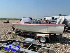 1975 BOAT W/ 65HP EVENRUDE MOTOR & 1975 EASYLOADER TRAILER