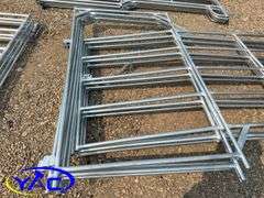 5- Galvanized Livestock Panel W/ Gate (BUYER MUST PAY 5X THE BID PRICE)