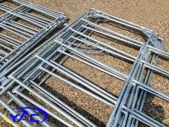 5- Galvanized Livestock Panel W/ Gate (BUYER MUST PAY 5X THE BID PRICE)