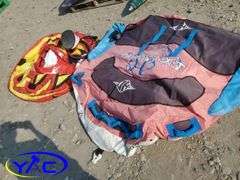 2- Large Boating Tubes W/ Battery & Foot Pump