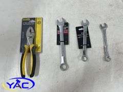 8" Slip Joint Pliers, 14, 5/8" &3/4" Wrenches