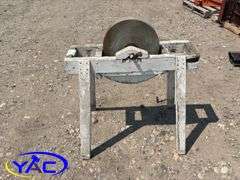 Antique Hand Crank Sharpening Wheel/ Grinding Stone