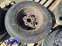 4- 205/75R14 Tires & Rims Off Of A Chevy (Rims Only Tires Weathered And Cracked)