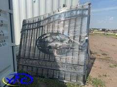 14FT Dual Swing Wrought Iron Gate For Driveway - Deer Pattern