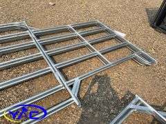 5- Galvanized Livestock Panel W/ Gate (BUYER MUST PAY 5X THE BID PRICE)