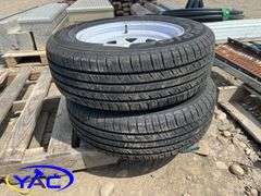 2- 205/65R15 Trailer Tire & Rims