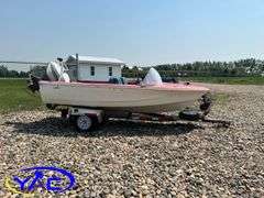 1975 BOAT W/ 65HP EVENRUDE MOTOR & 1975 EASYLOADER TRAILER