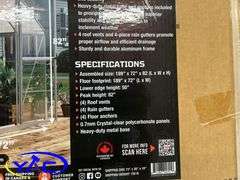 6' x 16' Greenhouse Crystal Clear