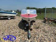 1975 BOAT W/ 65HP EVENRUDE MOTOR & 1975 EASYLOADER TRAILER