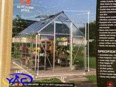 6' x 12' Greenhouse Crystal Clear