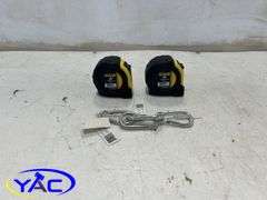 2- 25' Measuring Tape, 5-8x80mm Snap Hooks