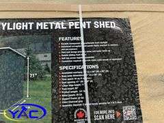 6' x 8' Metal Shed Pent Skylight